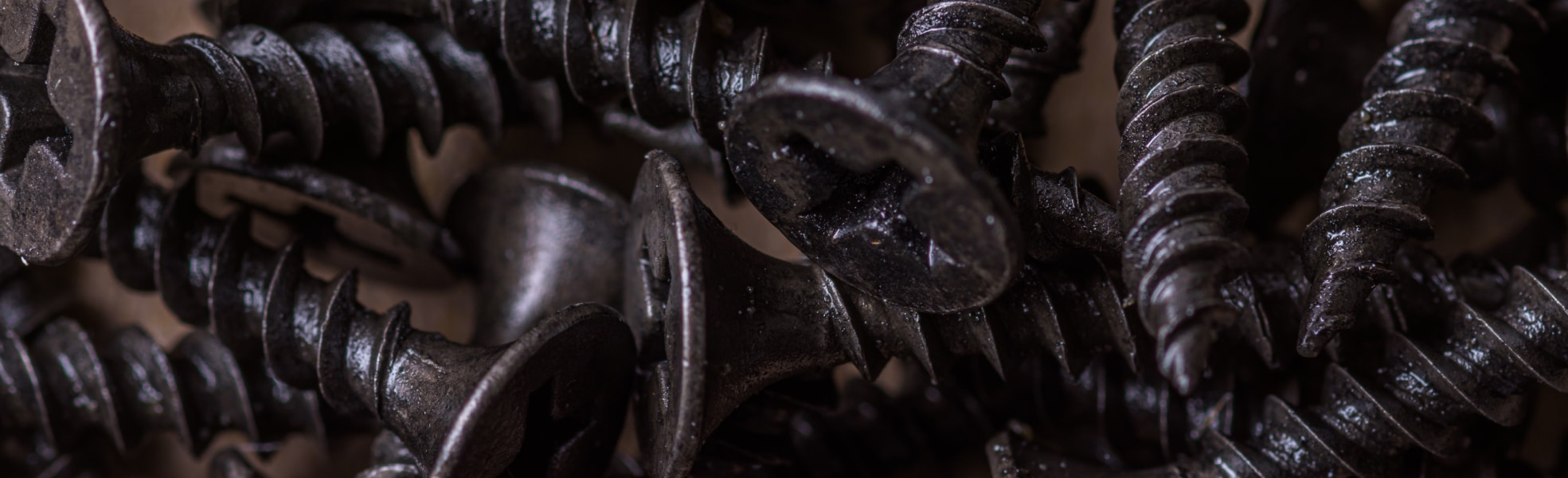 Close-up of fasteners
